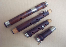 boxwood flute made by Asa Hopkins